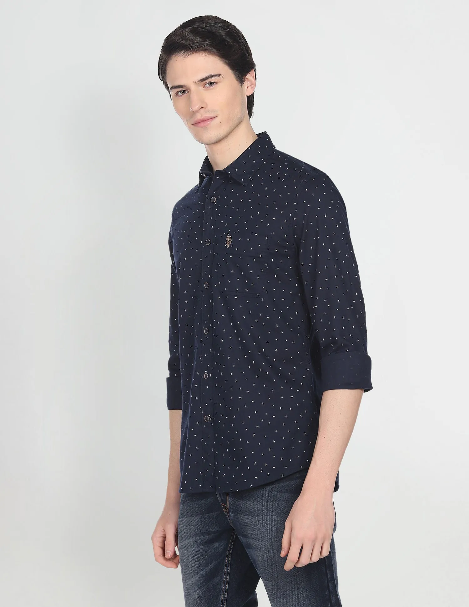 Graphic Print Slim Fit Shirt