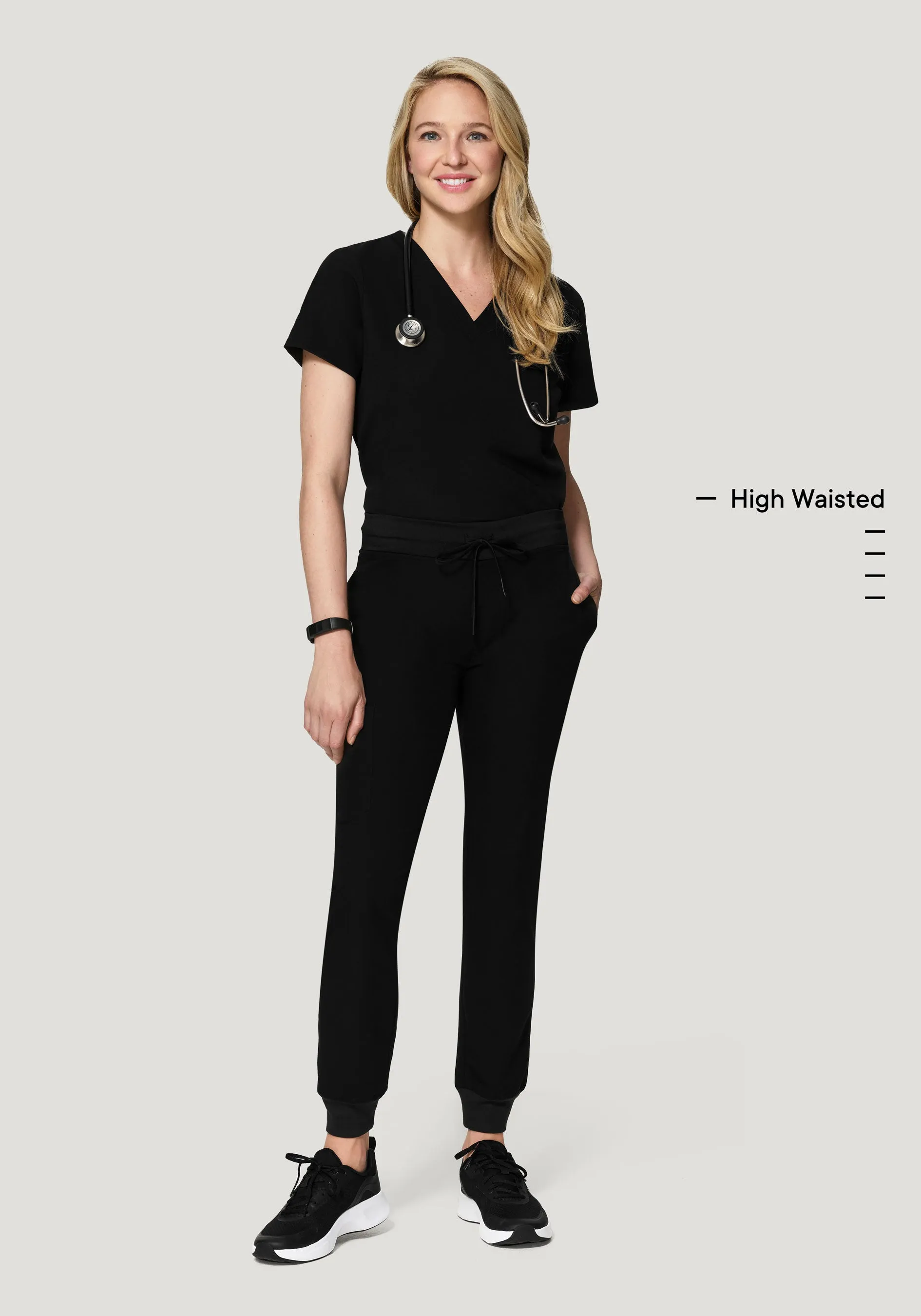 High Waisted Joggers Black