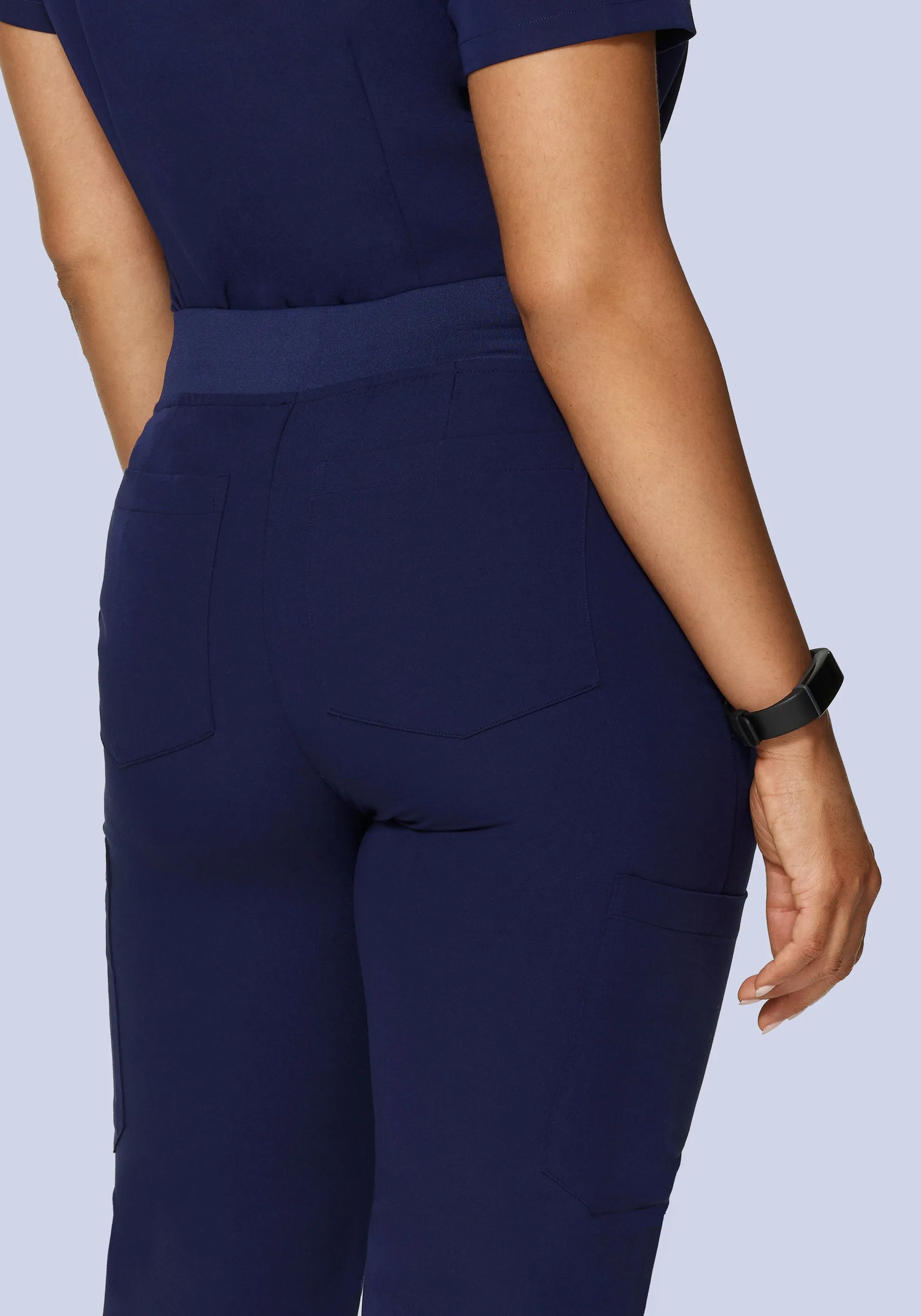 High Waisted Joggers Navy