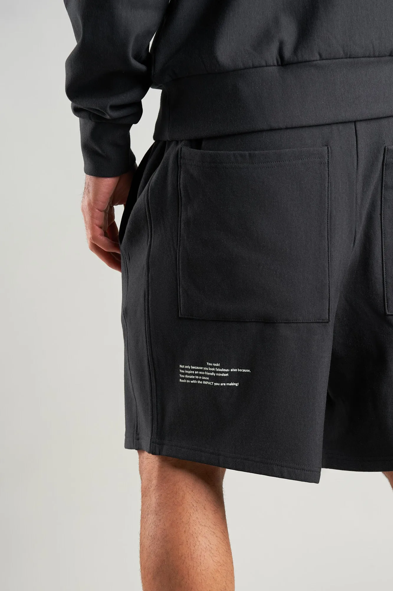 J010MI Organic Cotton & Bamboo Drawstring Shorts