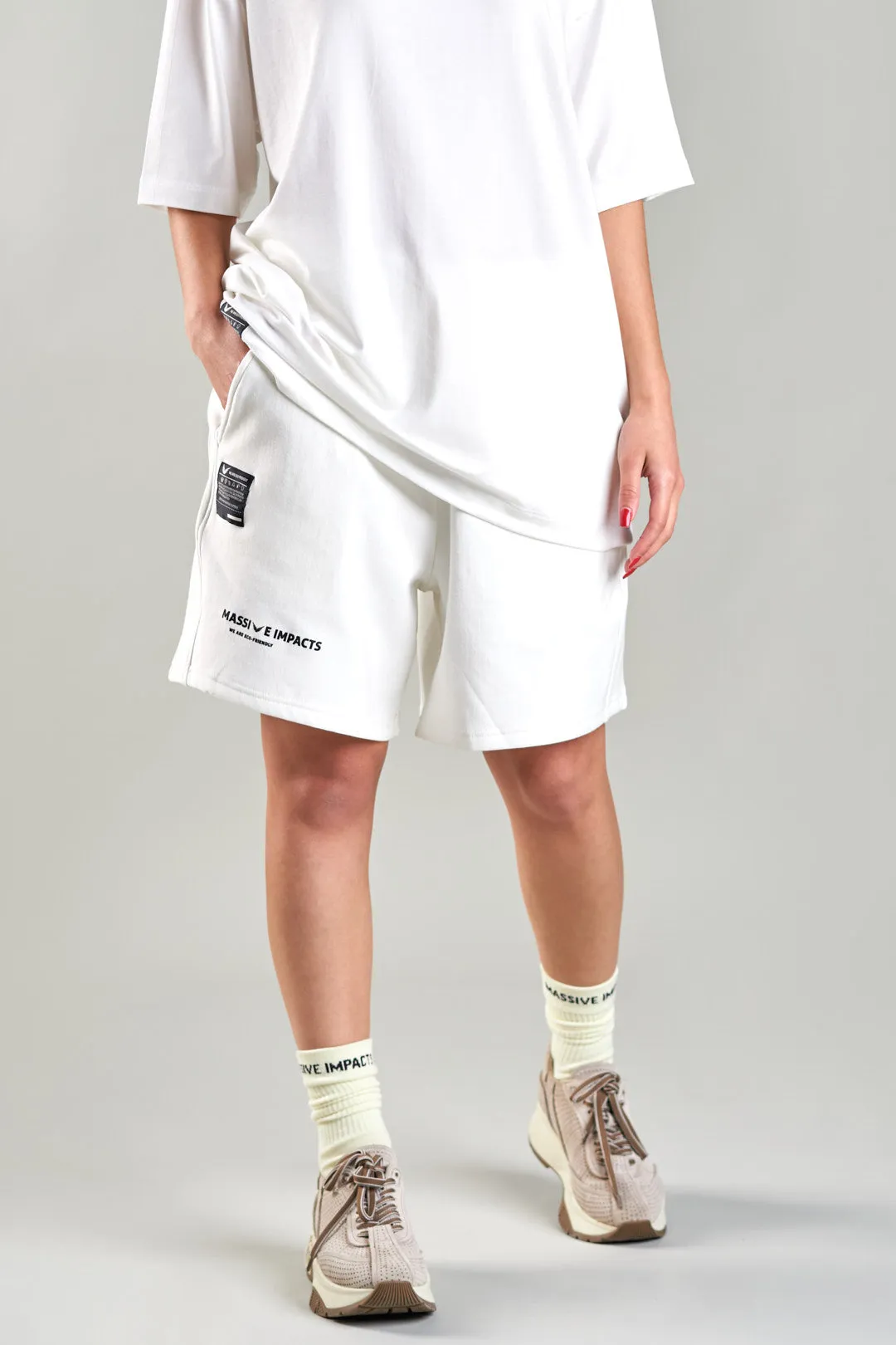 J010MI Organic Cotton & Bamboo Drawstring Shorts