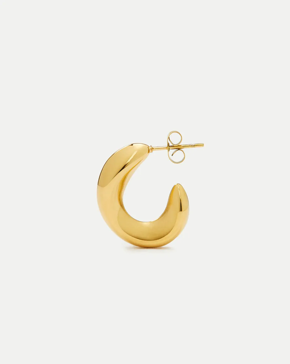 Juliet Gold Curved Hoops