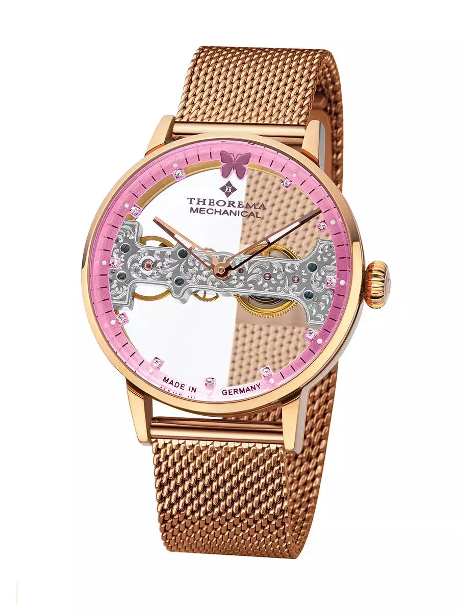 Lady Butterfly Theorema - GM-120-12 |ROSE| Made in Germany Watch