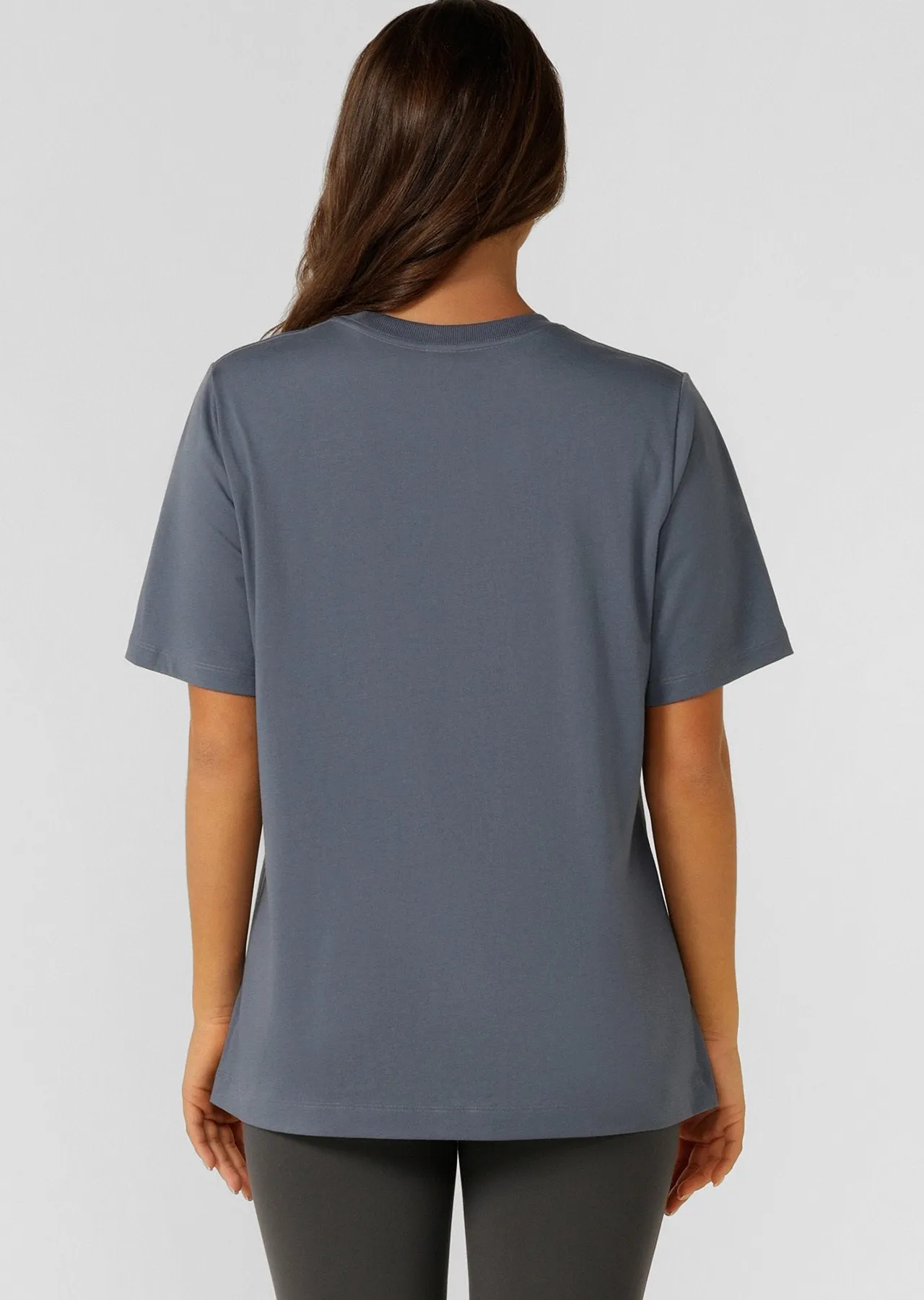 Lotus Relaxed Fit T-Shirt | Powder Grey