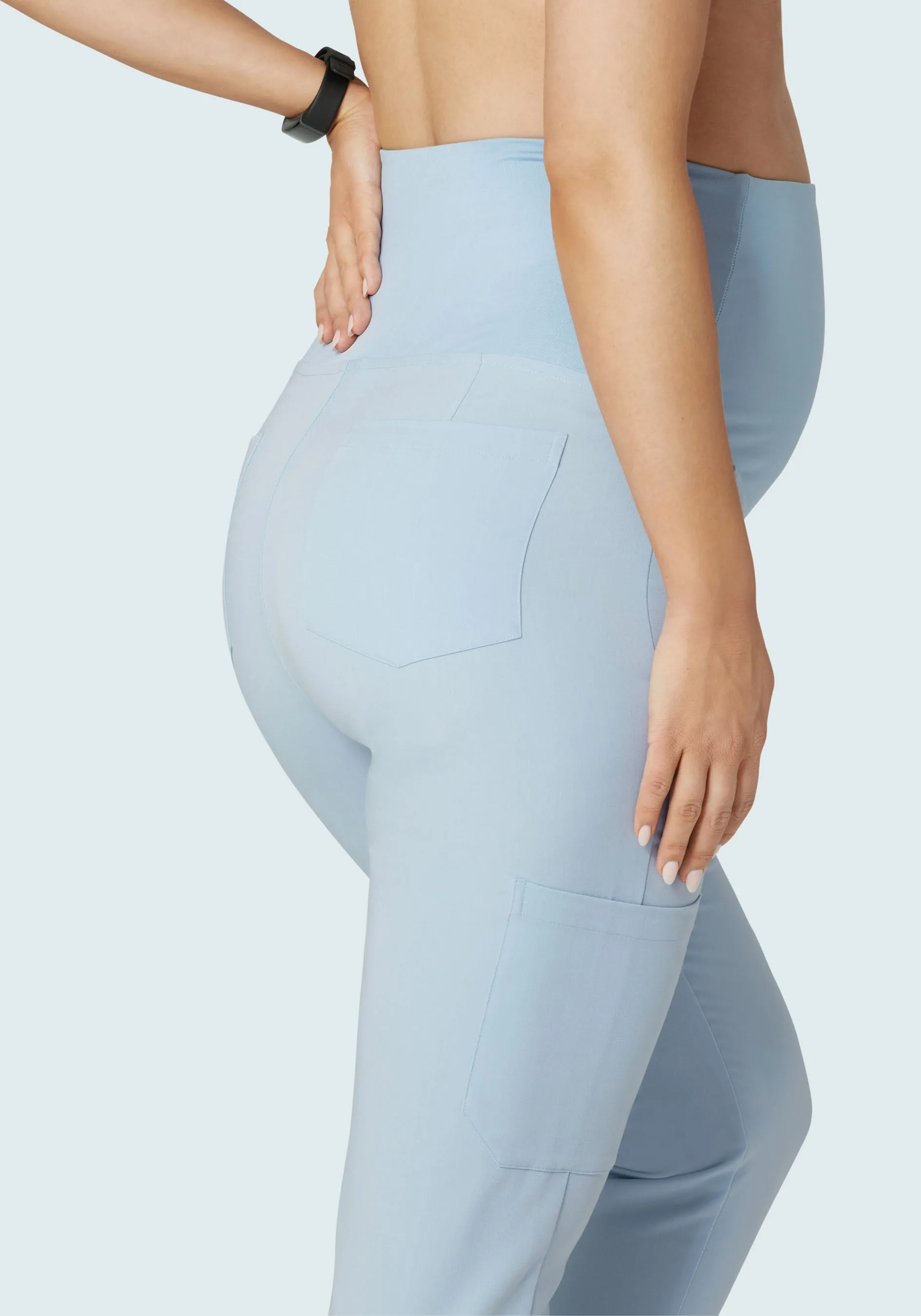 Maternity Joggers Powder Blue