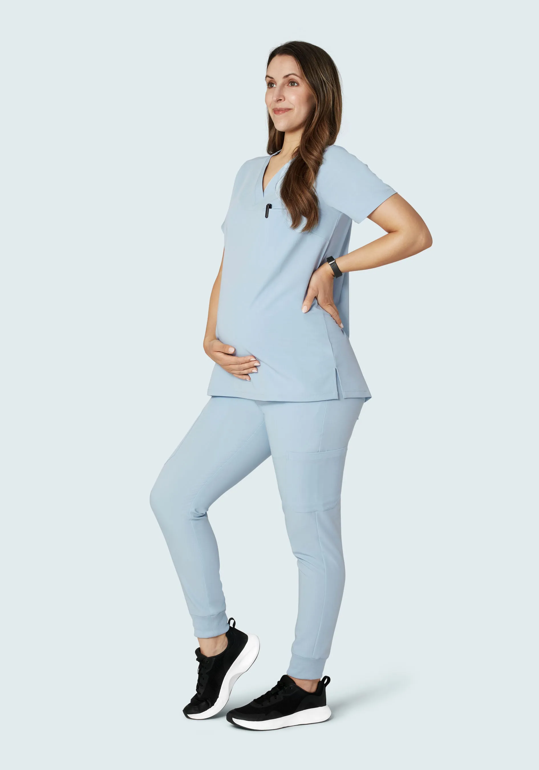 Maternity Joggers Powder Blue