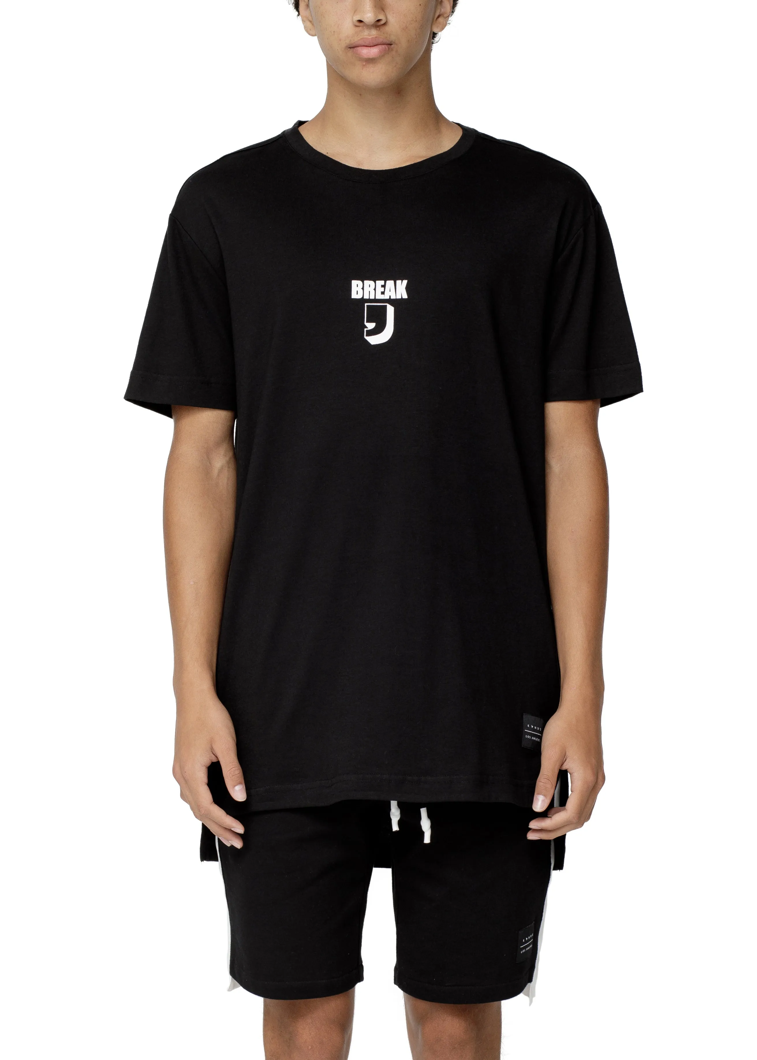 Men's Break Graphic Side Slit Long Tee