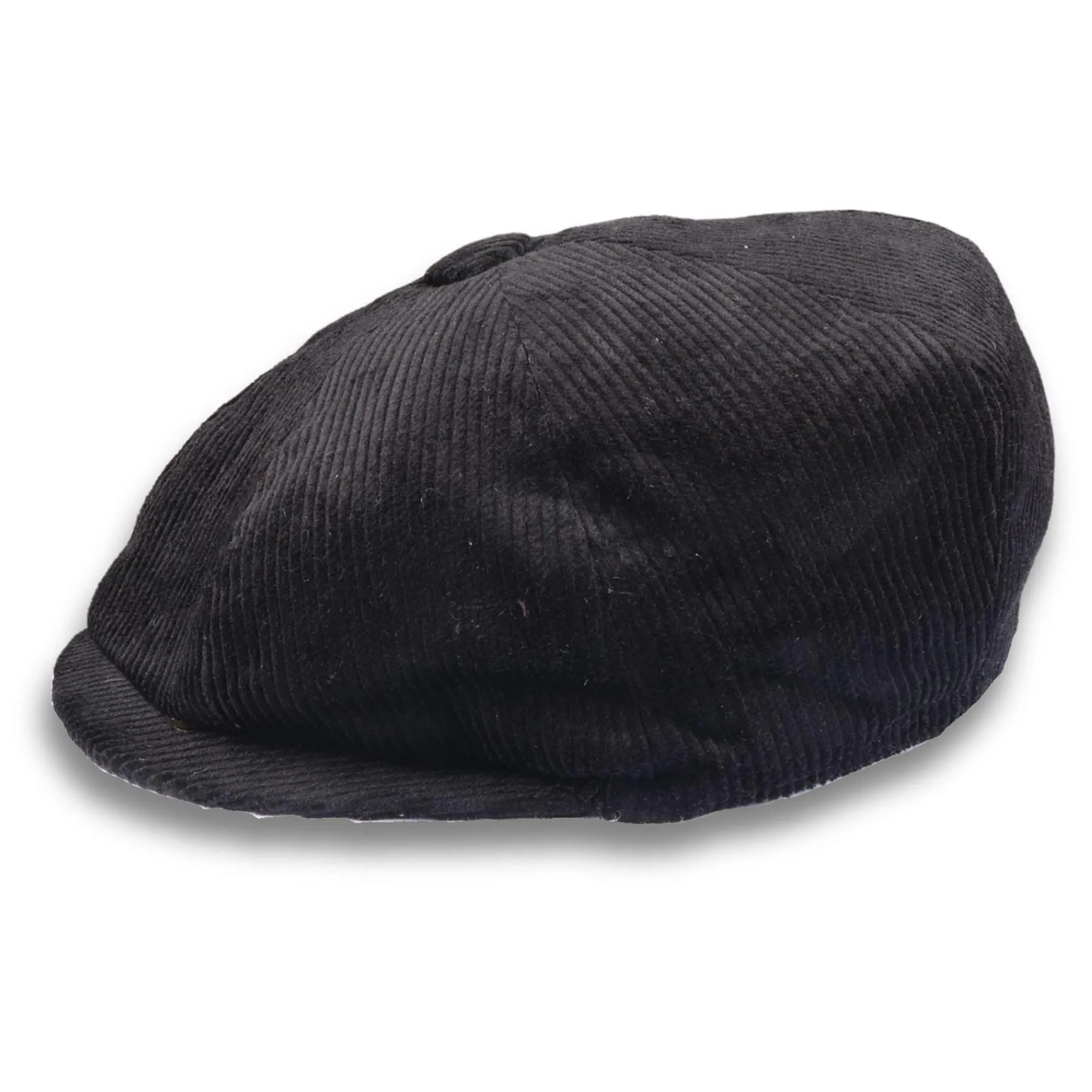 Men's Flat Cap 100% Cotton Corduroy Newsboy Baker Boy Peaked 8 Panel Hat