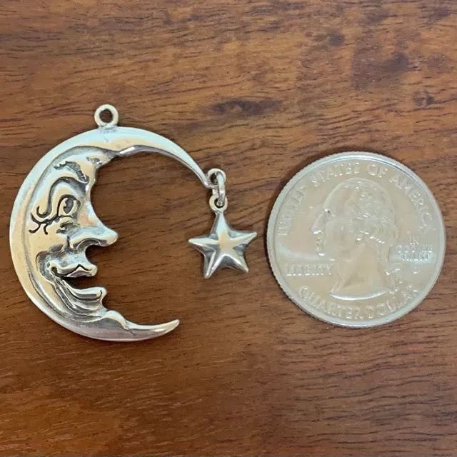 Moon Face Pendant