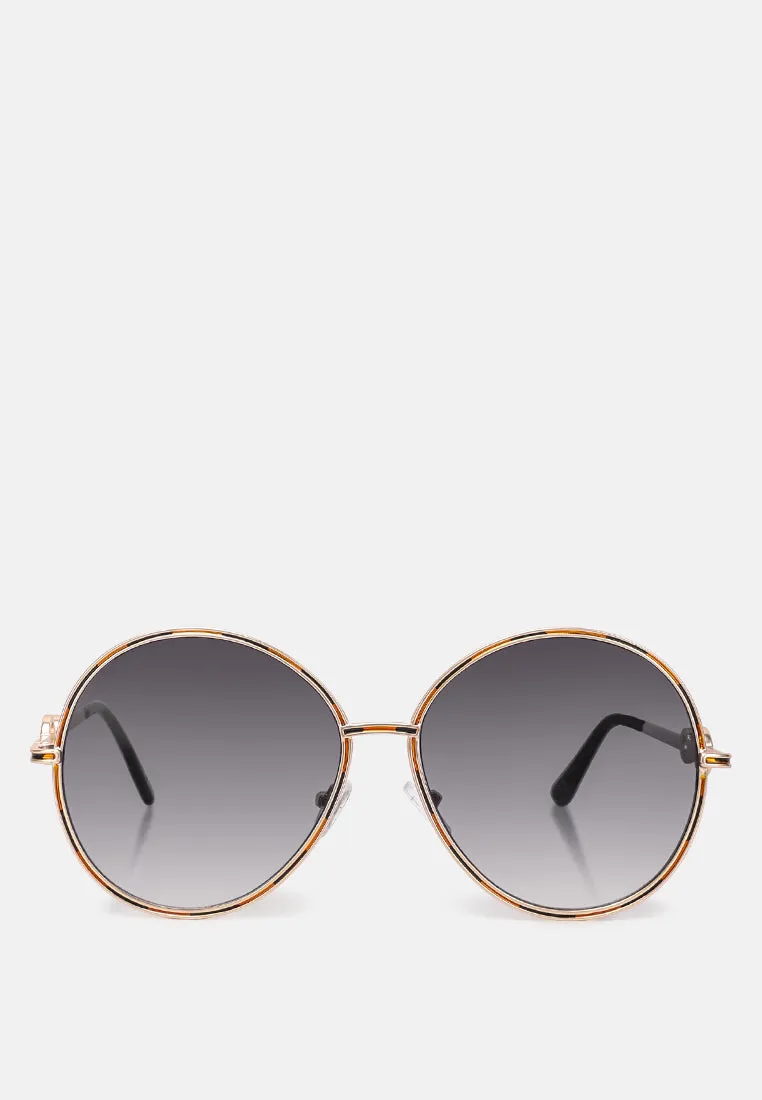 Oversized Full Rim Oval Sunglasses