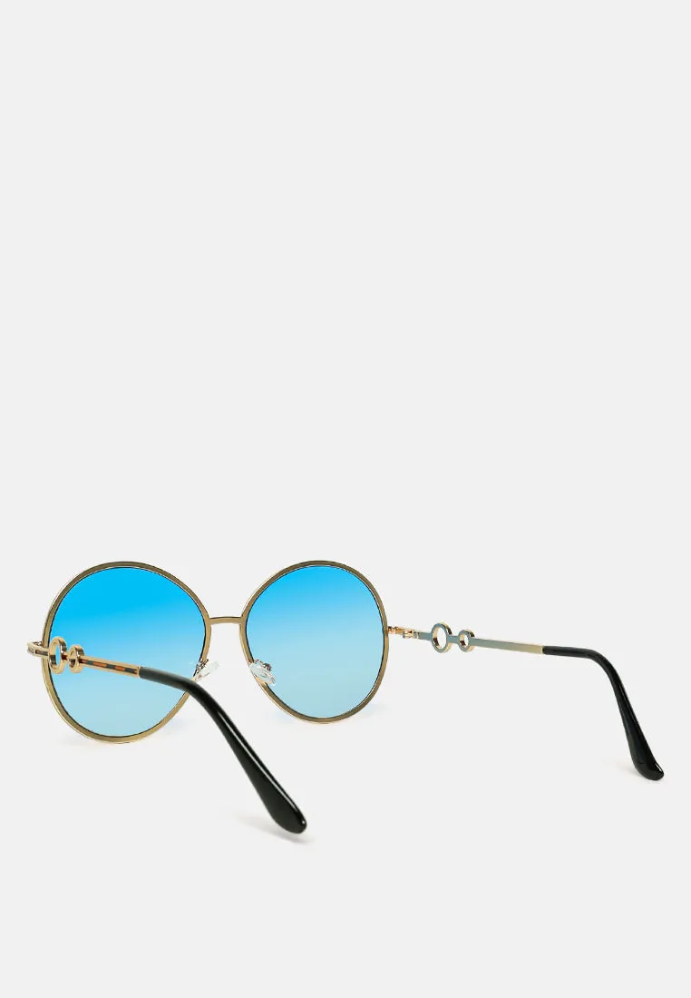 Oversized Full Rim Oval Sunglasses