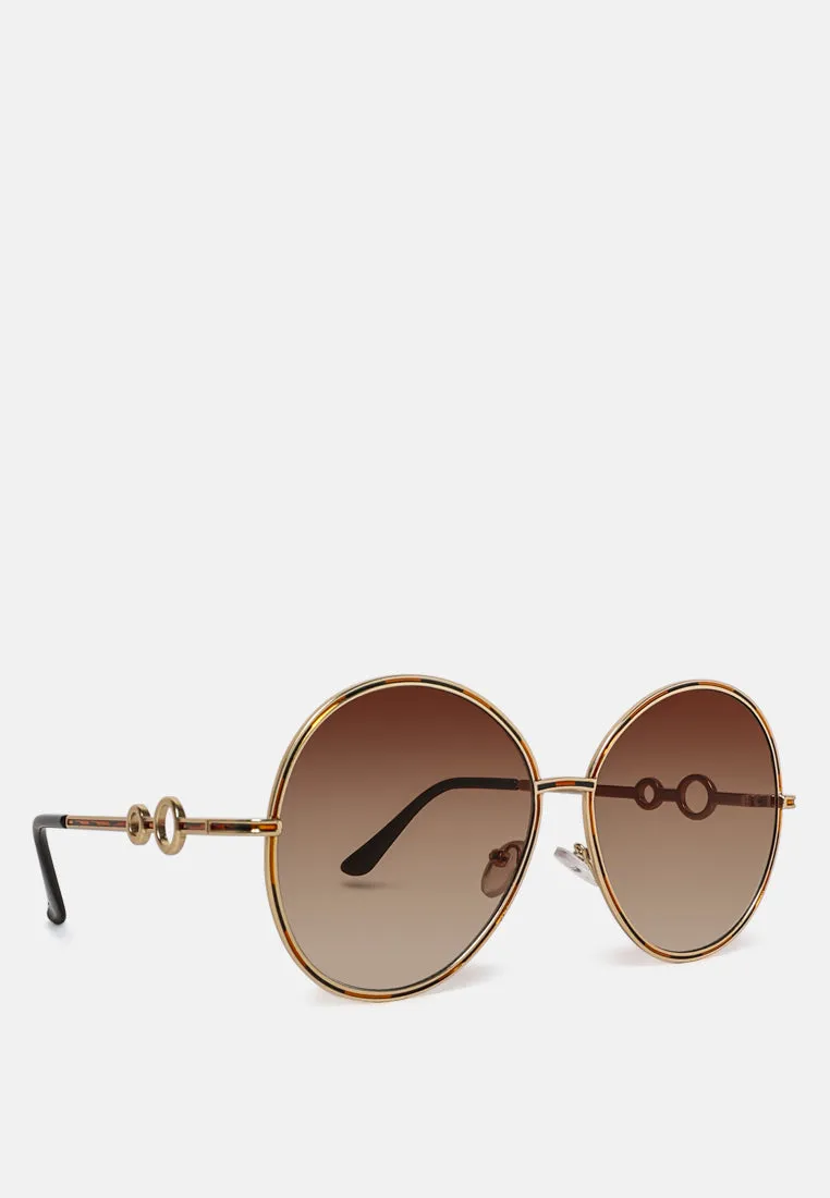 Oversized Full Rim Oval Sunglasses