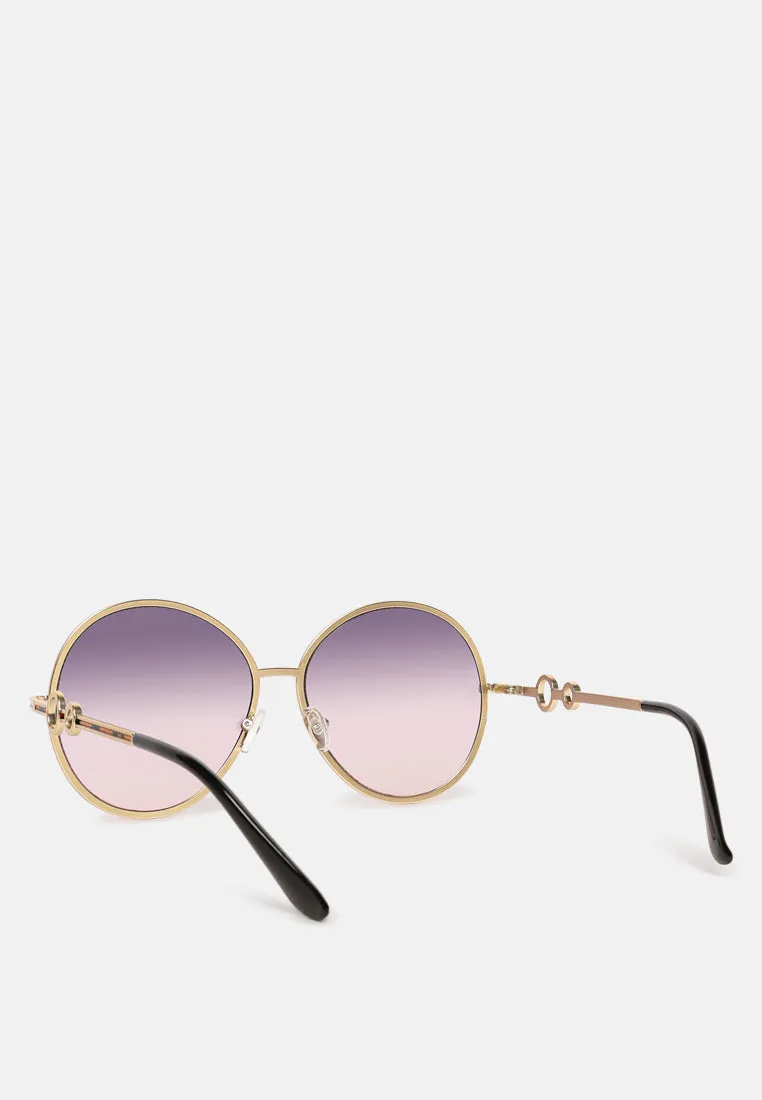 Oversized Full Rim Oval Sunglasses