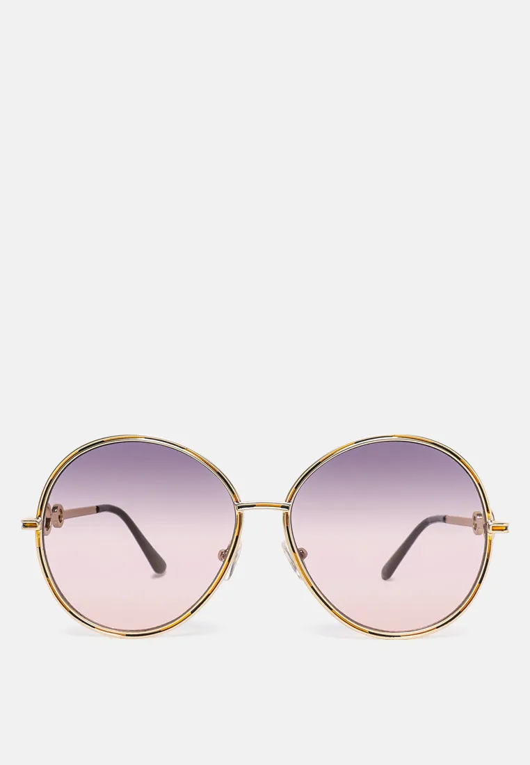 Oversized Full Rim Oval Sunglasses