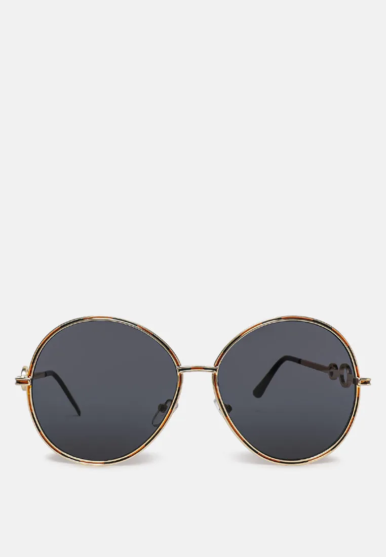 Oversized Full Rim Oval Sunglasses