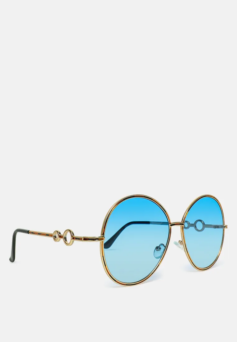 Oversized Full Rim Oval Sunglasses