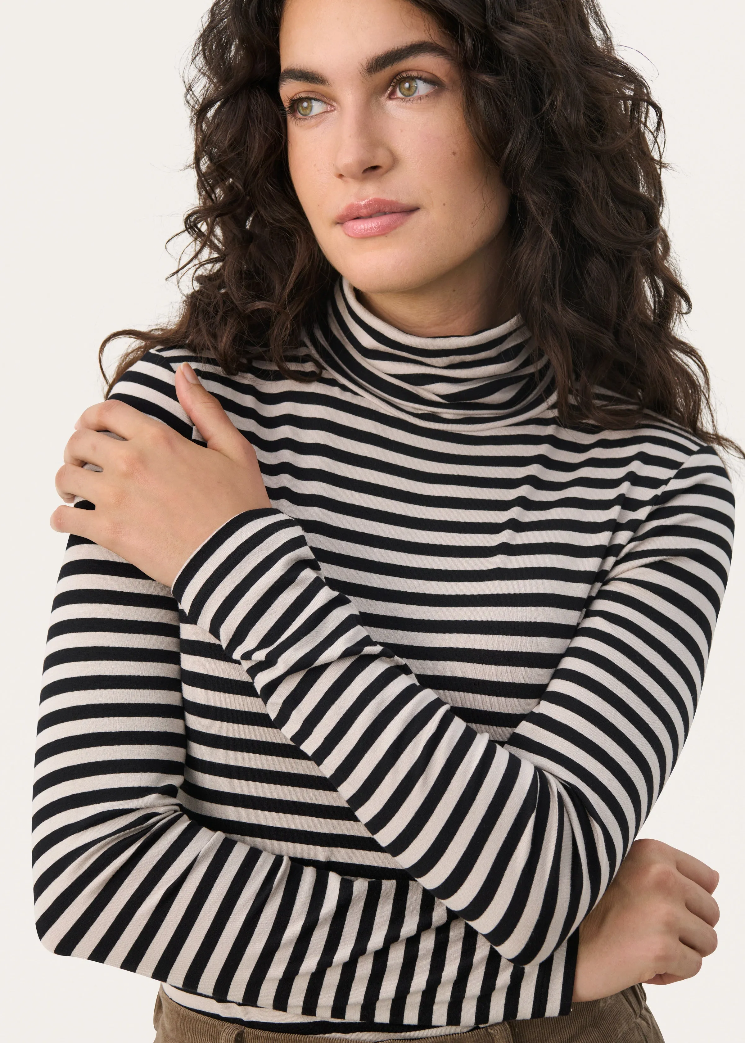 Part Two - Efinas Stripe Turtleneck