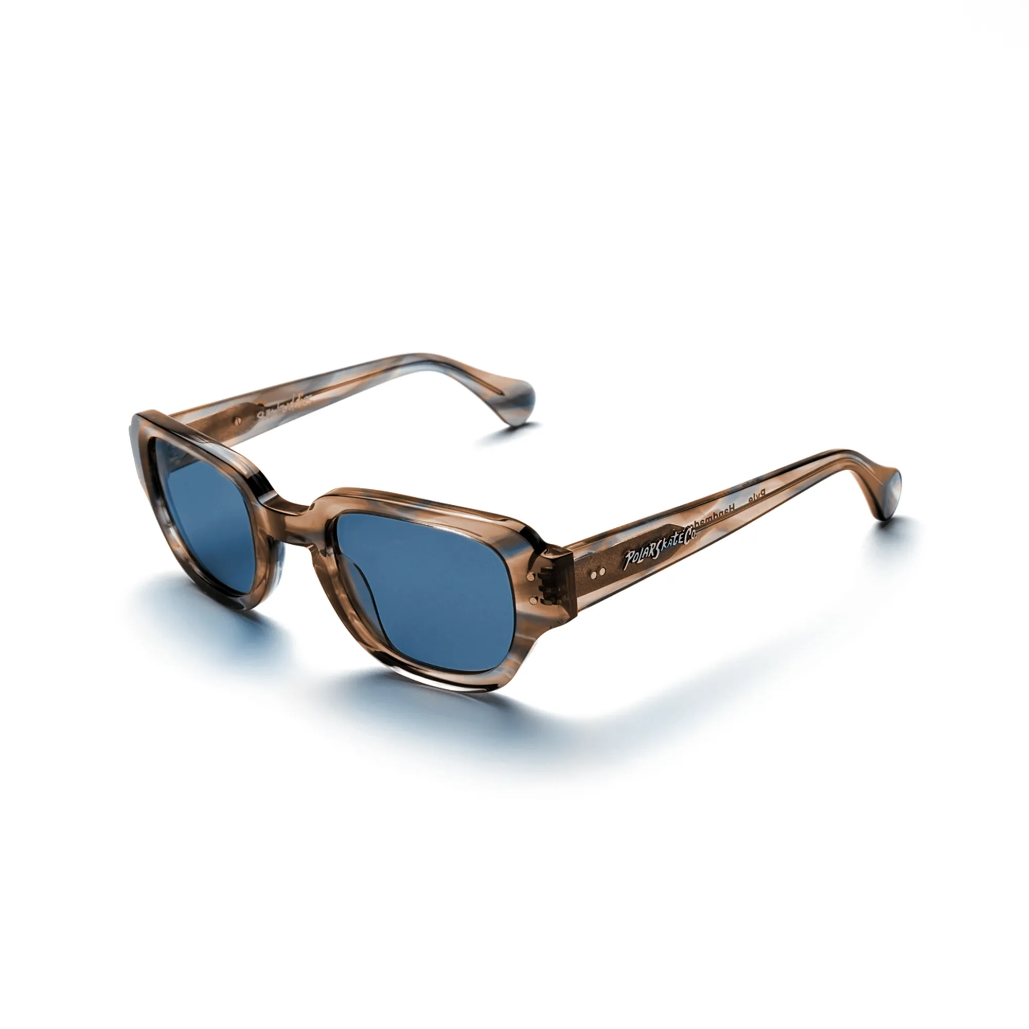 POLAR SKATE CO. X SUN BUDDIES - Pyle Sunglasses - Brown Blue