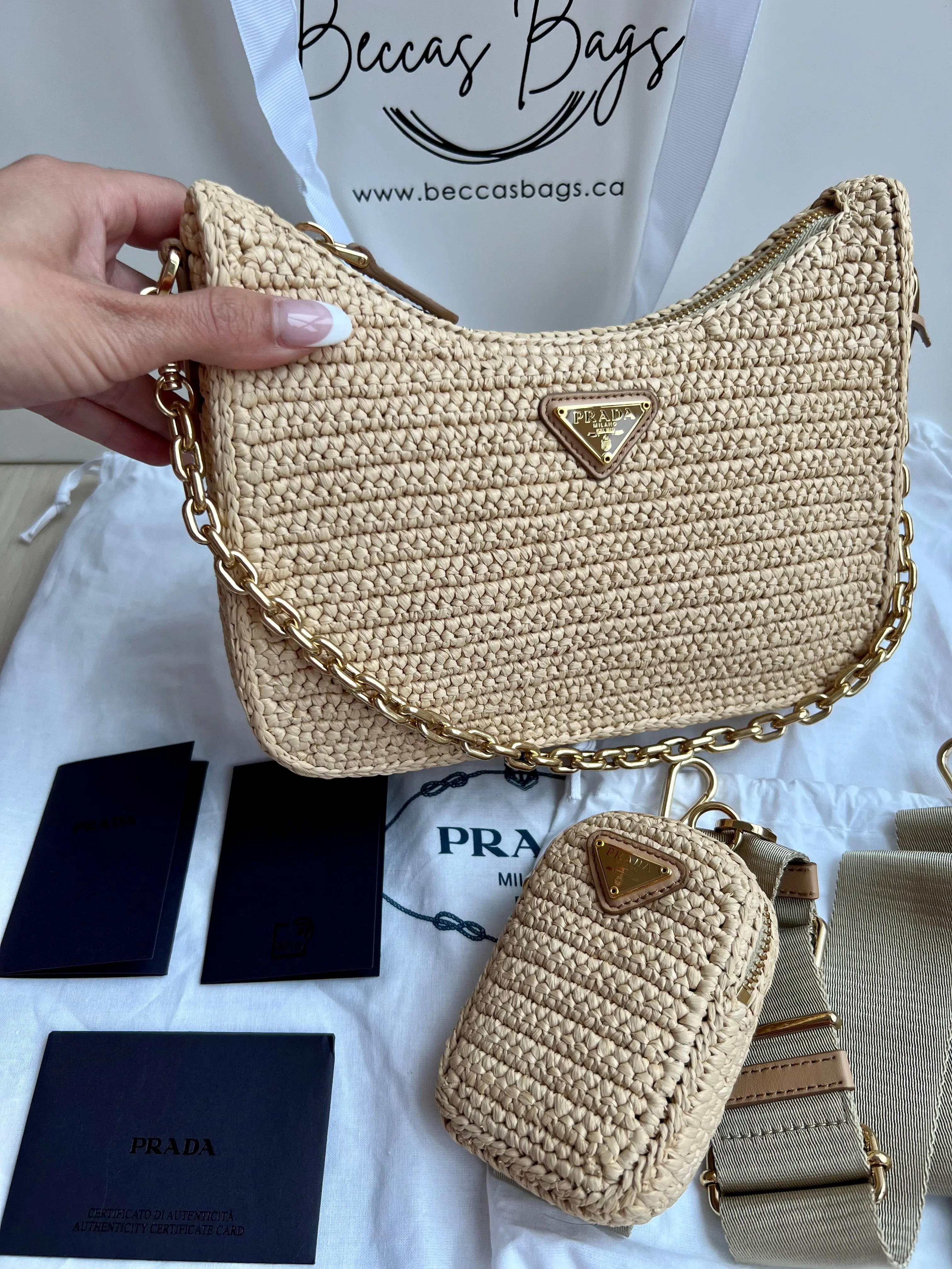 Prada Raffia Re Edition 2005 Bag