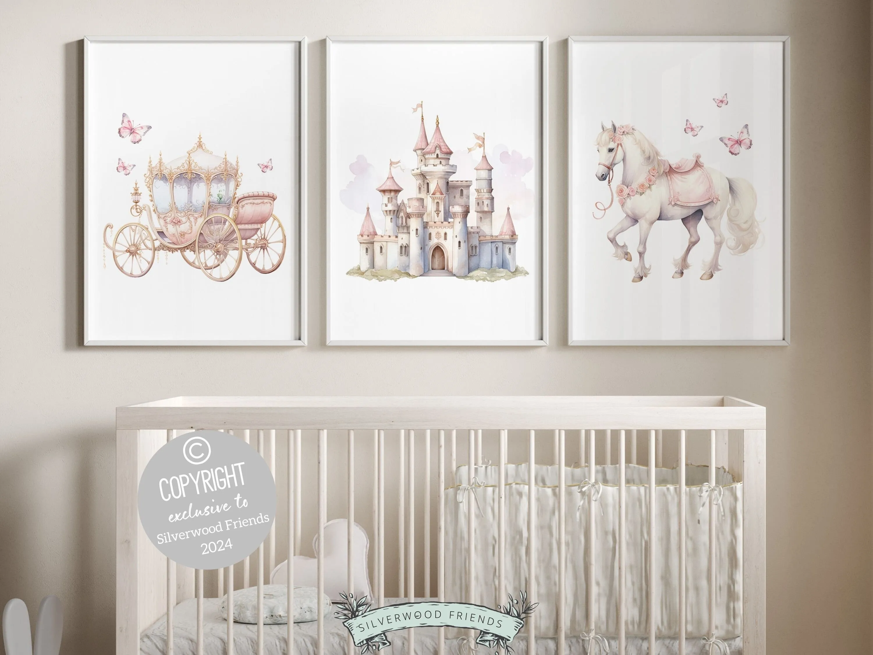 Princess Nursery Prints - Set 2