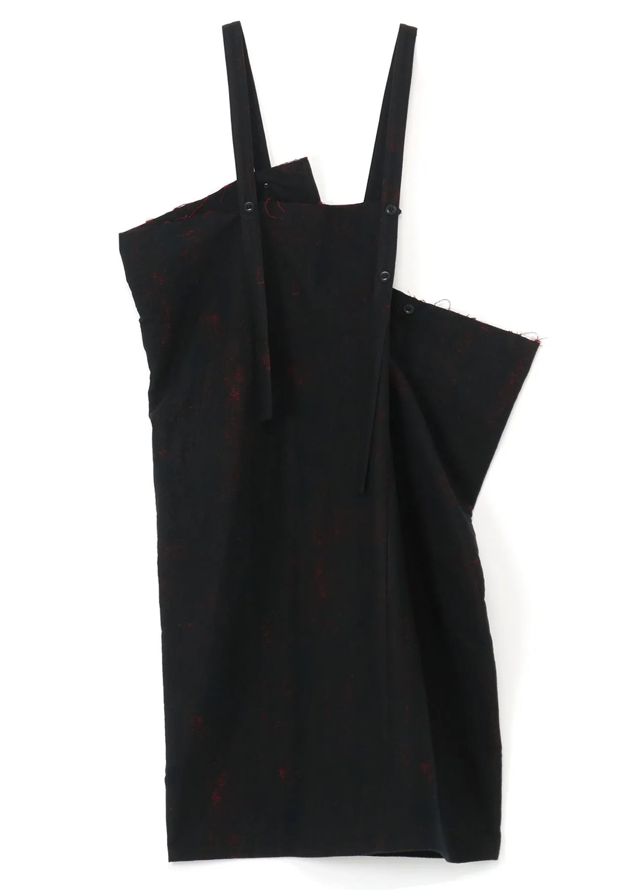 PRINTED COTTON SQUARE-CUT DUNGAREES