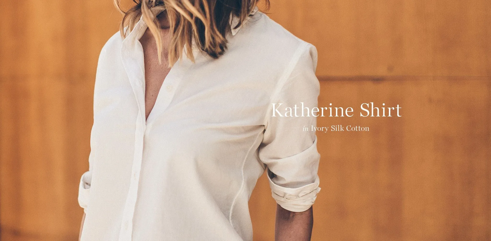 The Katherine in Ivory Silk Cotton