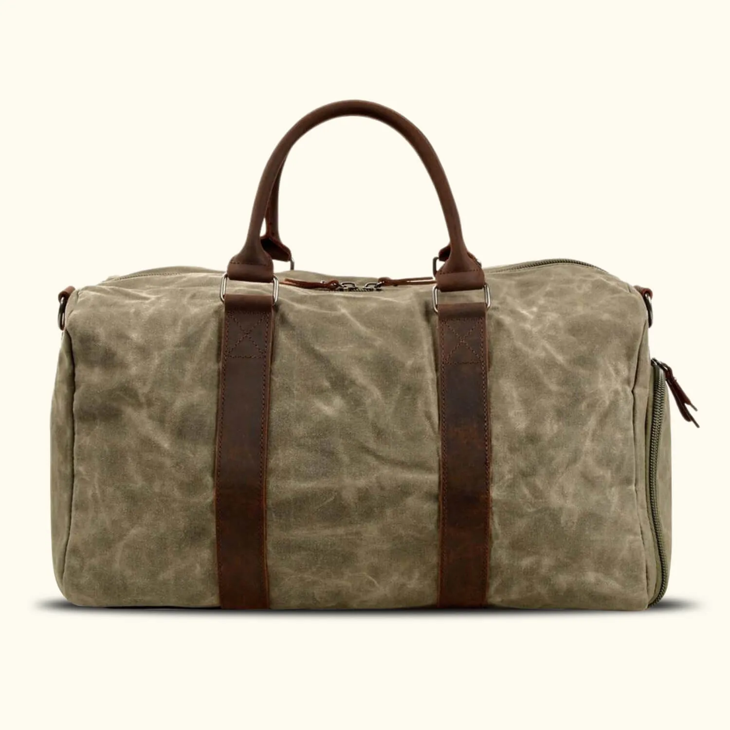 The Trekker - Canvas Duffle Bag With Shoe Compartment