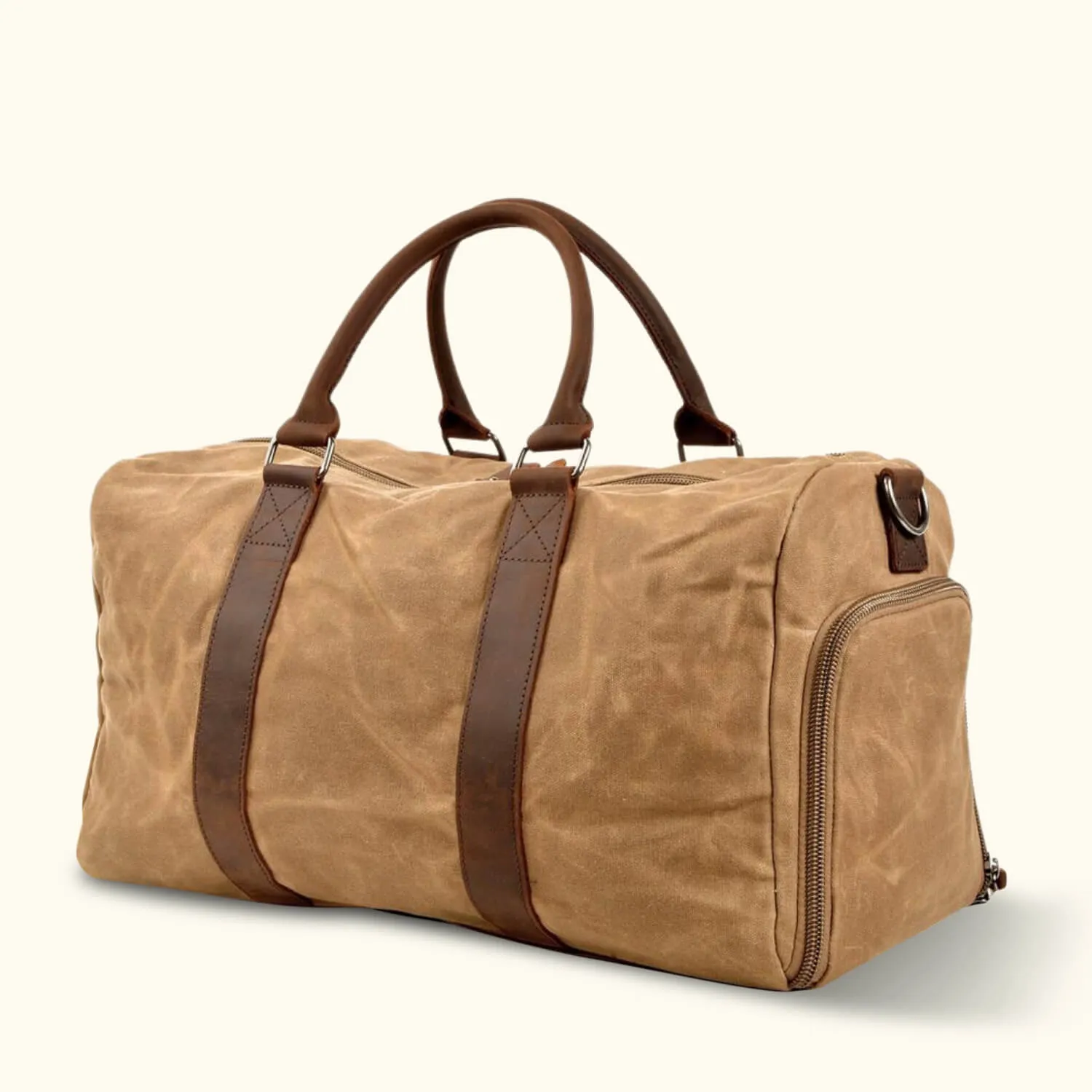 The Trekker - Canvas Duffle Bag With Shoe Compartment