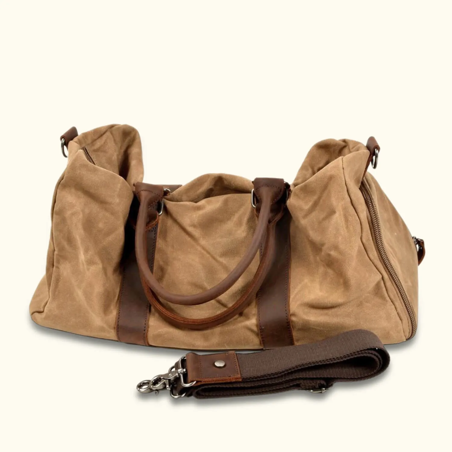 The Trekker - Canvas Duffle Bag With Shoe Compartment