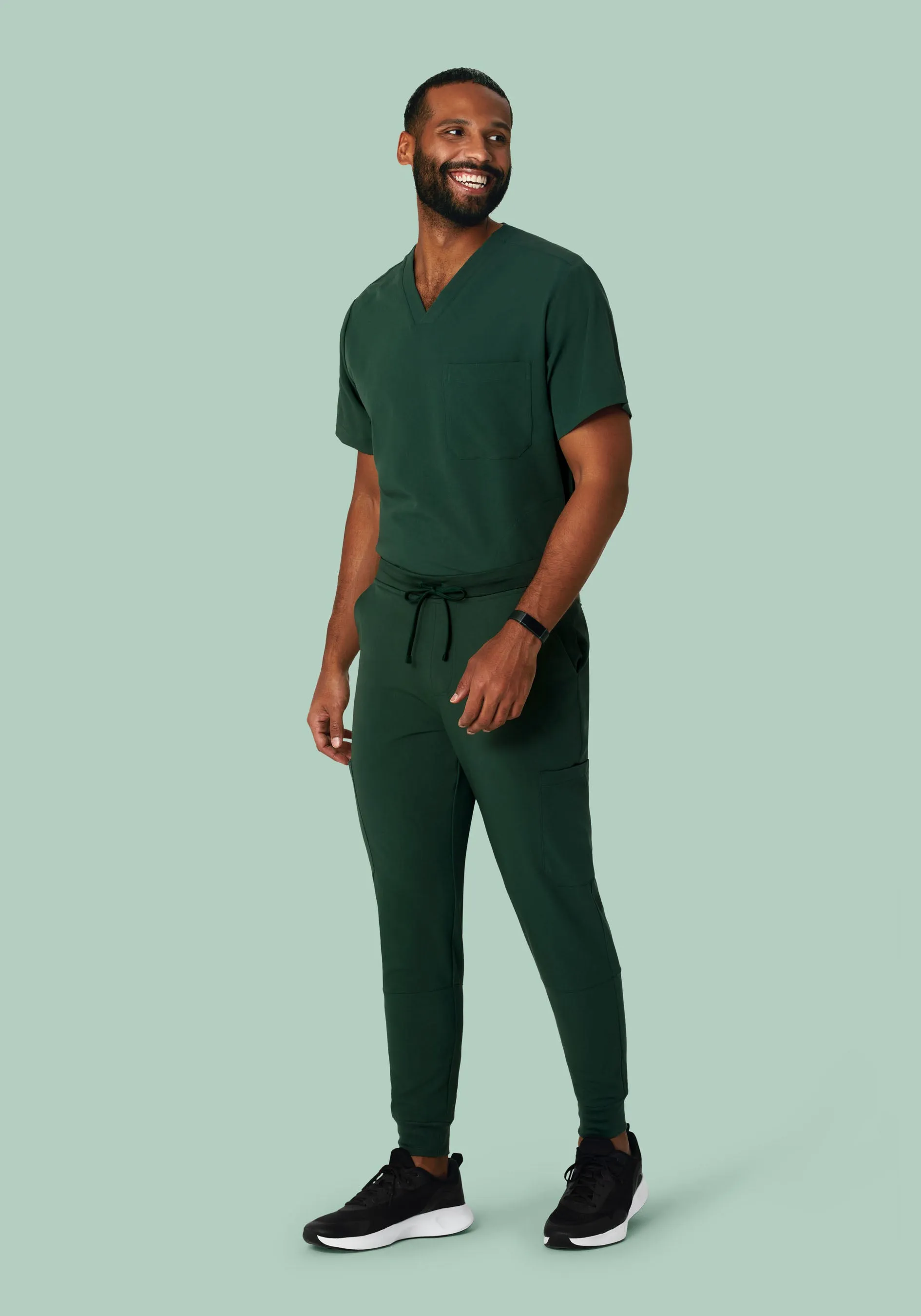 Three Pocket Top Midnight Green