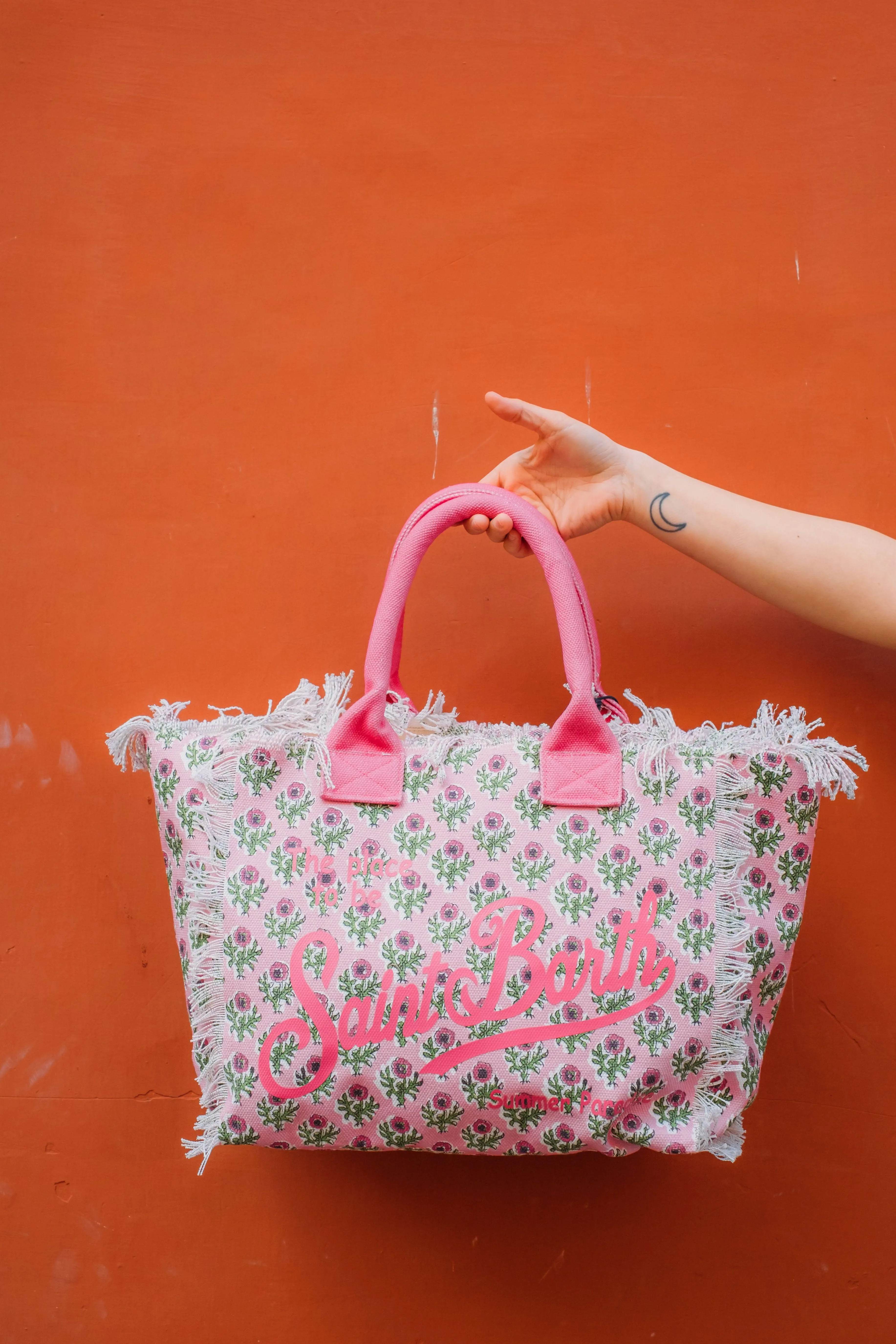 Tote Bag Vanity Flower Pink