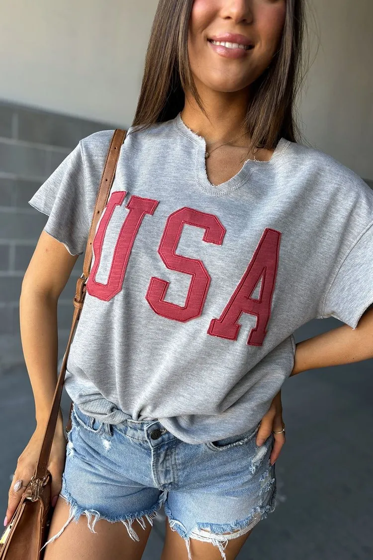 USA Cut Off Tee