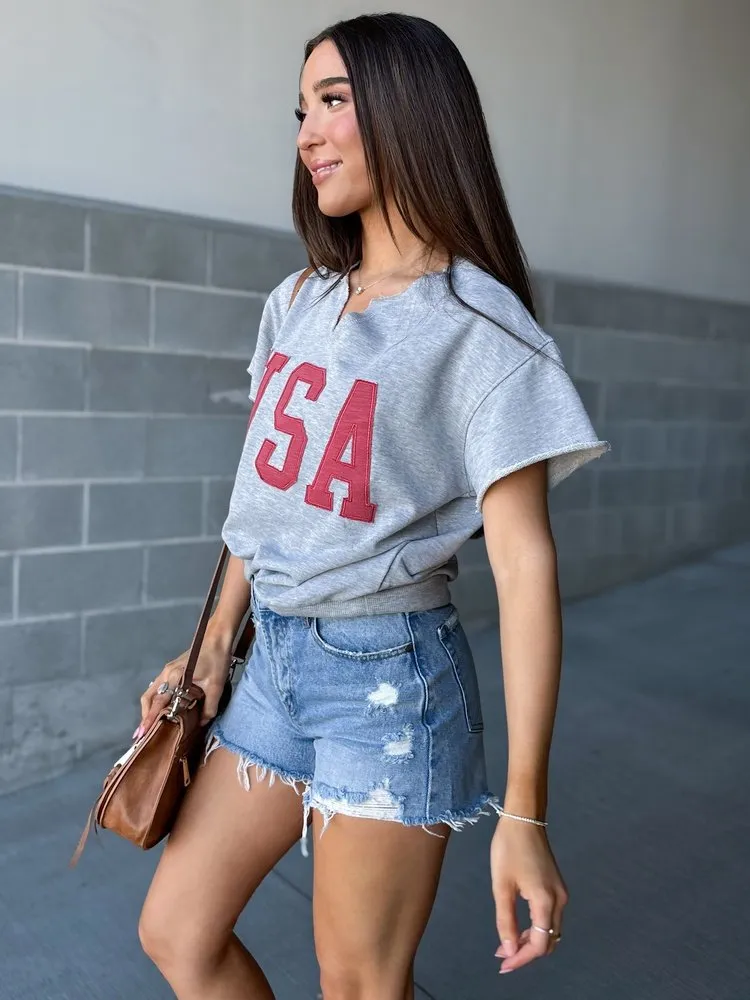 USA Cut Off Tee