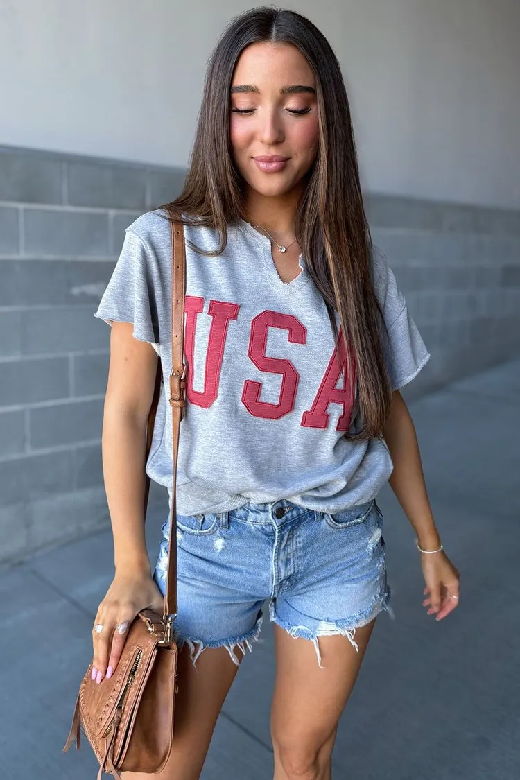 USA Cut Off Tee