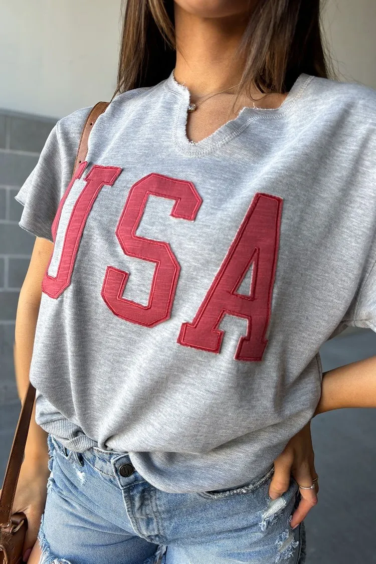 USA Cut Off Tee