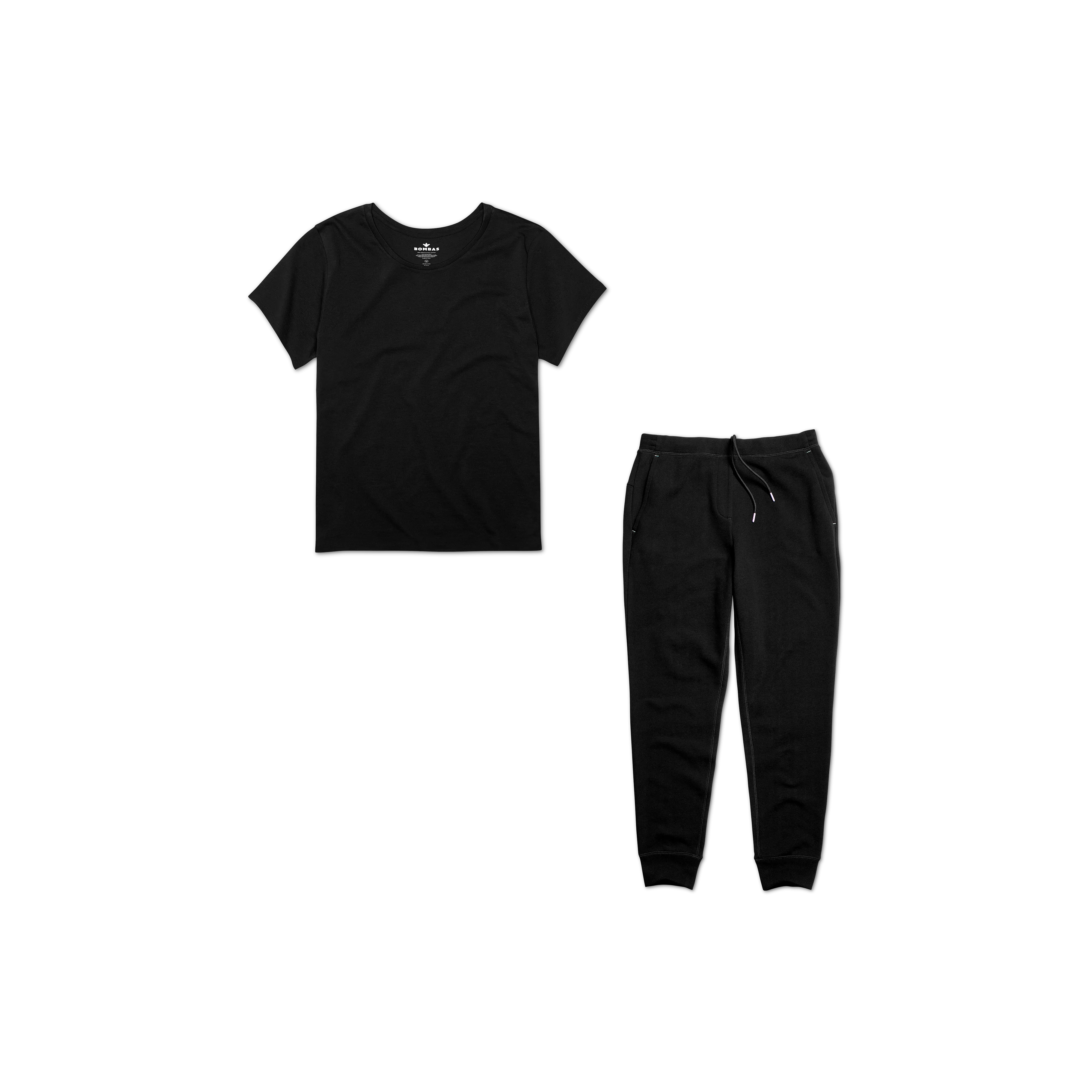 Women's Crew Neck T-Shirt & Sweatpants 2-Pack